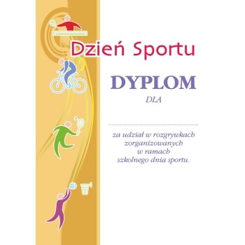 Dyplom A4 Sportowy D23