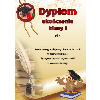 Dyplom A4 ukończenia D69