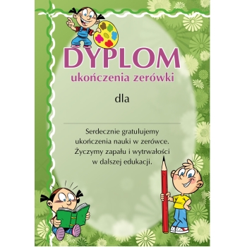 Dyplom A4 ukończenia D74