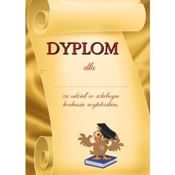 Dyplom A4 Konkurs D44