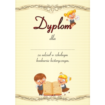 Dyplom A4 Konkurs D45